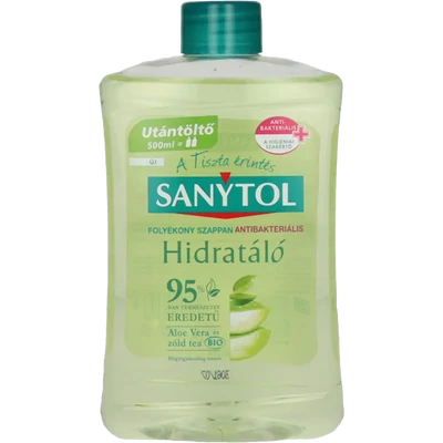Sanytol hidratáló antibakteriális folyékony szappan utántöltő 500 ml Sanytol hidratáló antibakteriális folyékony szappan utántöltő 500 ml