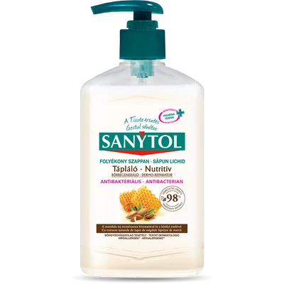 Sanytol tápláló antibakteriális folyékony szappan 250 ml Sanytol tápláló antibakteriális folyékony szappan 250 ml