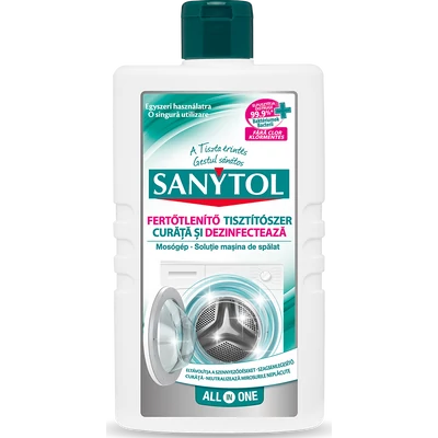 Sanytol fertőtlenítő hatású mosógép tisztítószer 250 ml Sanytol fertőtlenítő hatású mosógép tisztítószer 250 ml