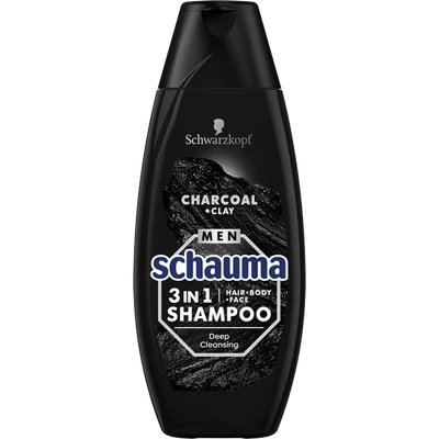 Schauma mélytisztító szén és agyag 3in1 férfi sampon 400 ml Schauma mélytisztító szén és agyag 3in1 férfi sampon 400 ml
