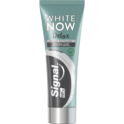 Signal White Now Detox Mineral Clay Activated Carcoal fogkrém 75 ml Signal White Now Detox Mineral Clay Activated Carcoal fogkrém 75 ml
