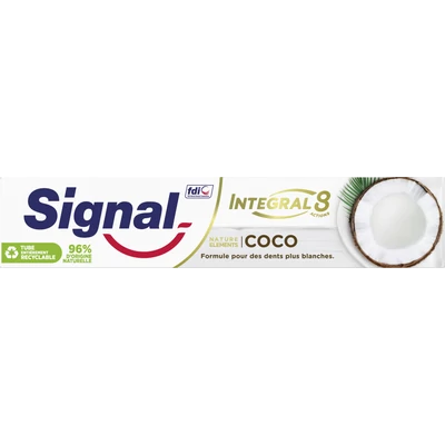 Signal Integral 8 Actions Nature Elements Coco fogkrém 75 ml Signal Integral 8 Actions Nature Elements Coco fogkrém 75 ml
