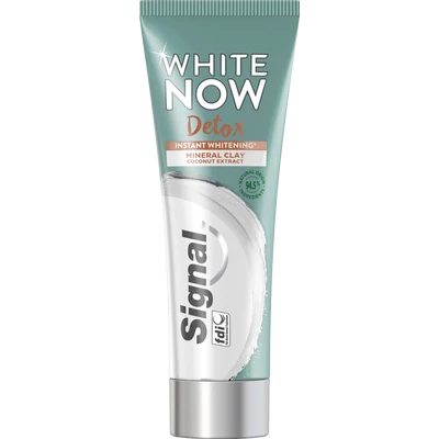 Signal White Now Detox Mineral Clay Coconat Extracts fogkrém 75 ml Signal White Now Detox Mineral Clay Coconat Extracts fogkrém 75 ml