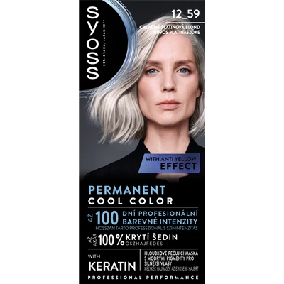 Syoss tartós hajfesték 12_59 hűvös platinaszőke