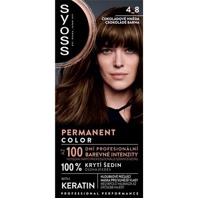Syoss tartós hajfesték 4_8 csokoládébarna