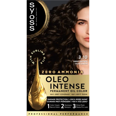 Syoss Oleo Intense tartós olajhajfesték 3-10 mélybarna