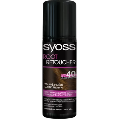 Syoss Root Retusher sötétbarna lenövés elfedő hajszínező spray