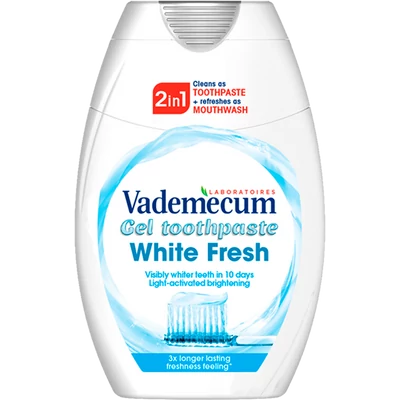 Vademecum White Fresh gél fogkrém és szájvíz