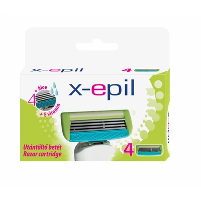 X-Epil 4 pengés női borotva betét 4 db X-Epil 4 pengés női borotva betét 4 db
