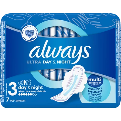 Always Ultra 3 day & night egészségügyi betét 7 db Always Ultra 3 day & night egészségügyi betét 7 db