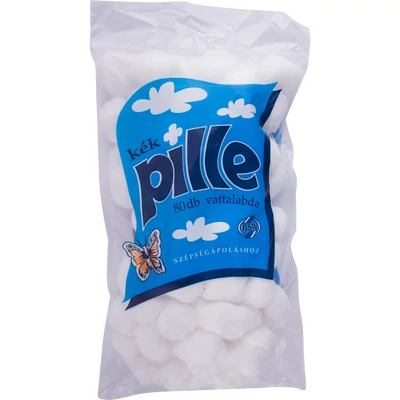 Kék pille vattalabda 80 db