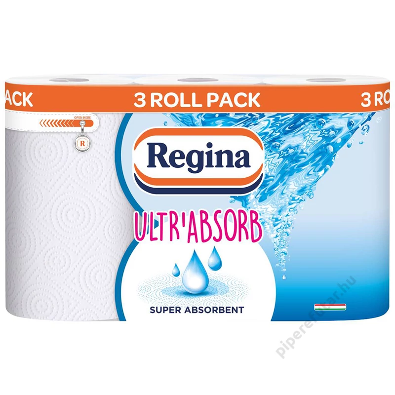 Regina Ultra Absorb 3 rétegű háztartási papírtörlő 3 tekercs