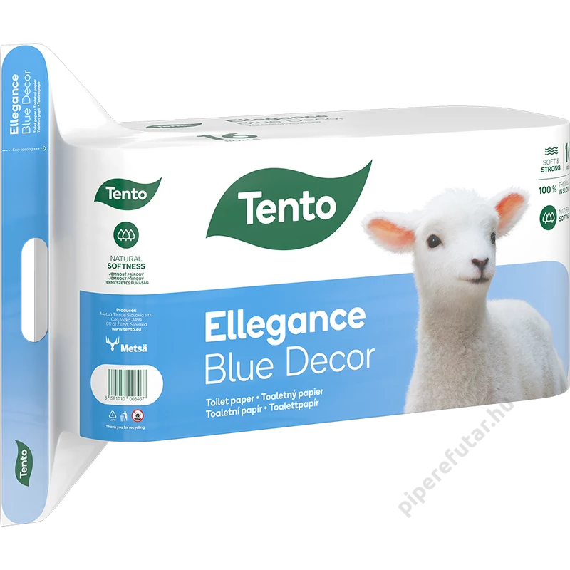 Tento Ellegance Blue Decor toalettpapír 16 tekercs