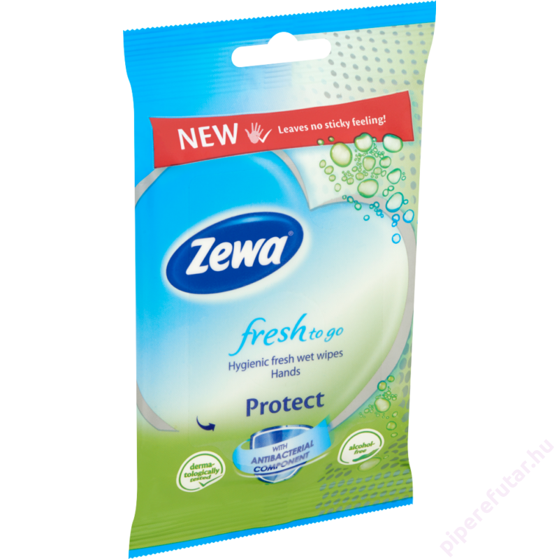 Zewa Fresh to Go Protect nedves kéz- és arctörlő kendő