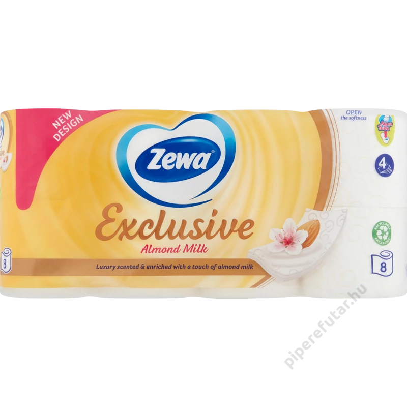 ZEWA Exclusive Almond Milk toalettpapír 8 tekercs