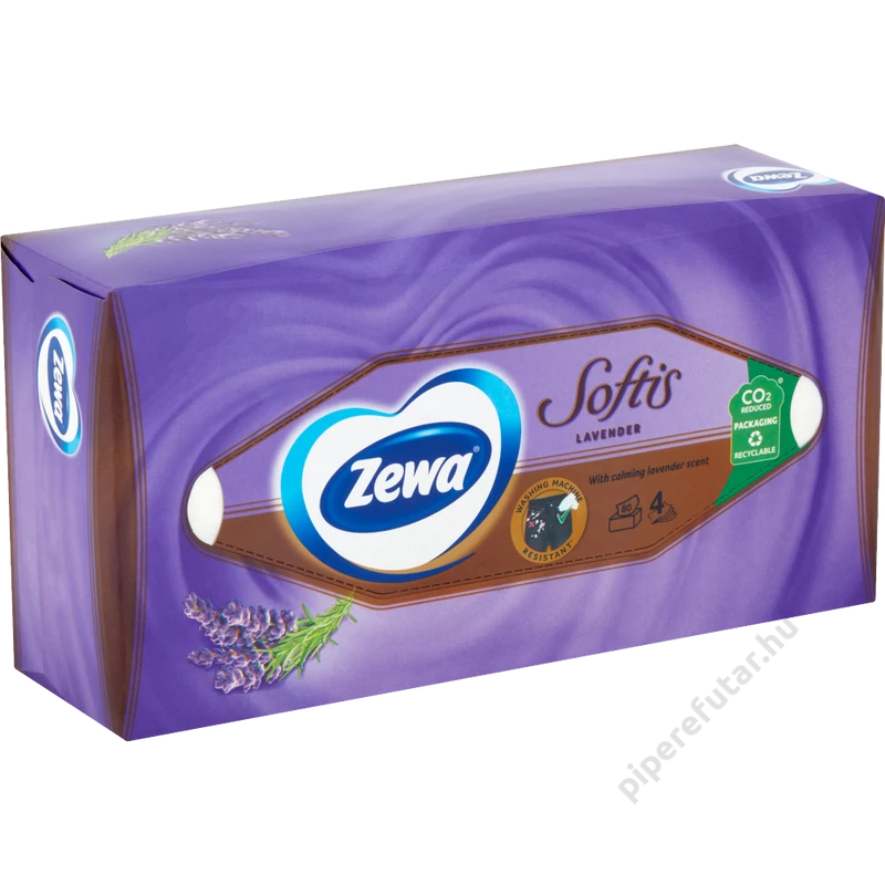 Zewa Softis Lavender dobozos papírzsebkendő