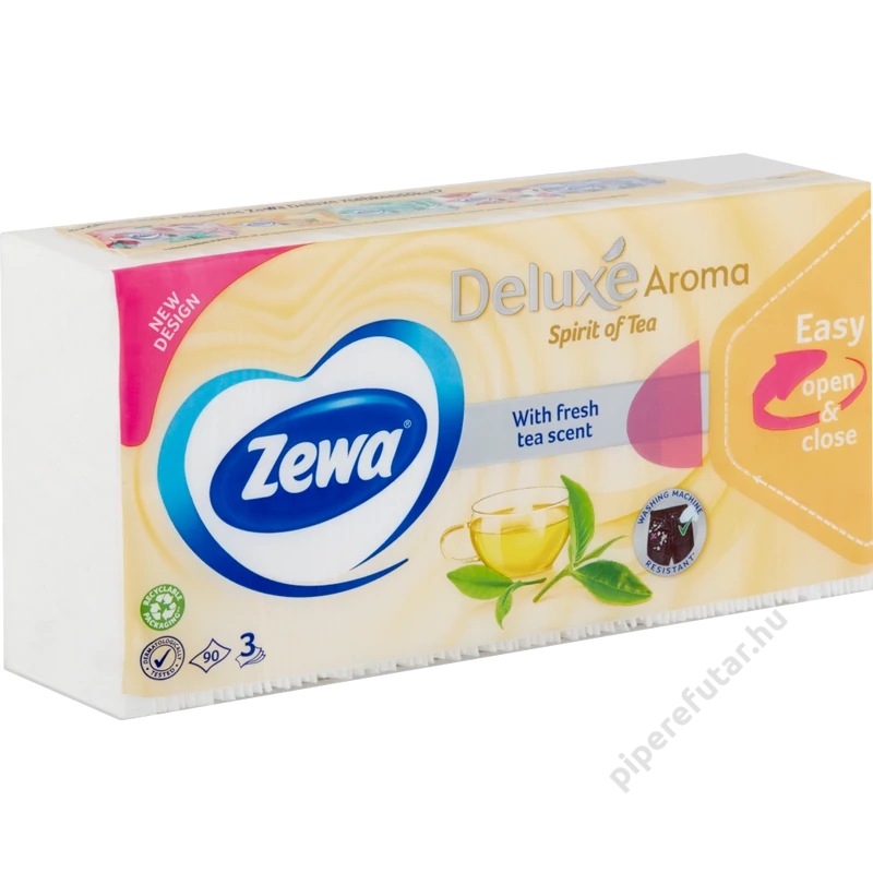 Zewa Deluxe Aroma Spirit of Tea papírzsebkendő 90 darab