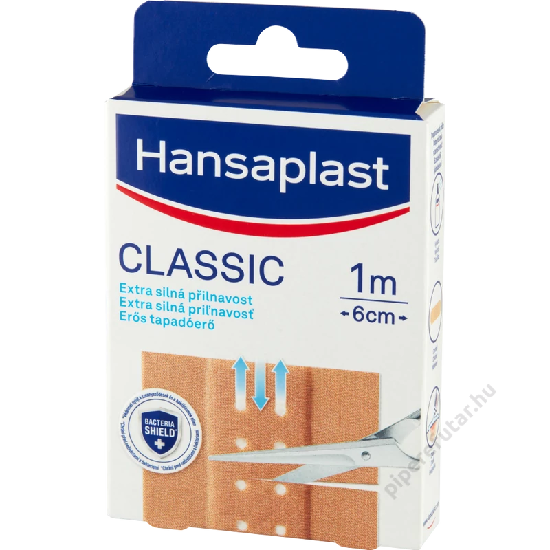 Hansaplast Classic erős 6 cm széles vágható sebtapasz 1 méter