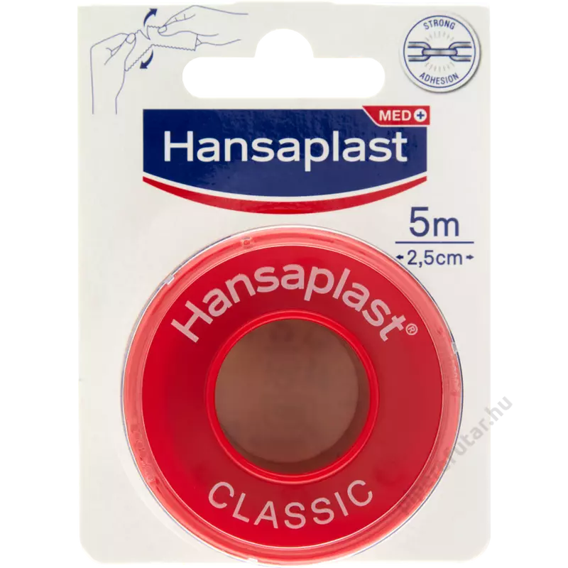 Hansaplast Classic 2,5 cm széles erős tapadású ragtapasz