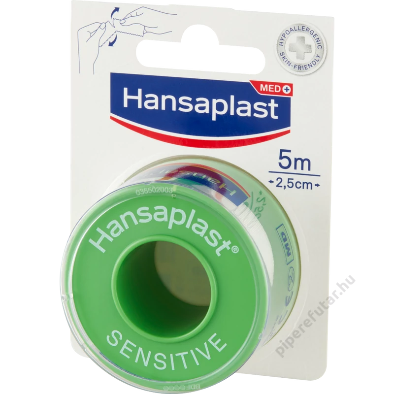 Hansaplast Sensitive 2,5 cm széles erős tapadású ragtapasz 5 méter