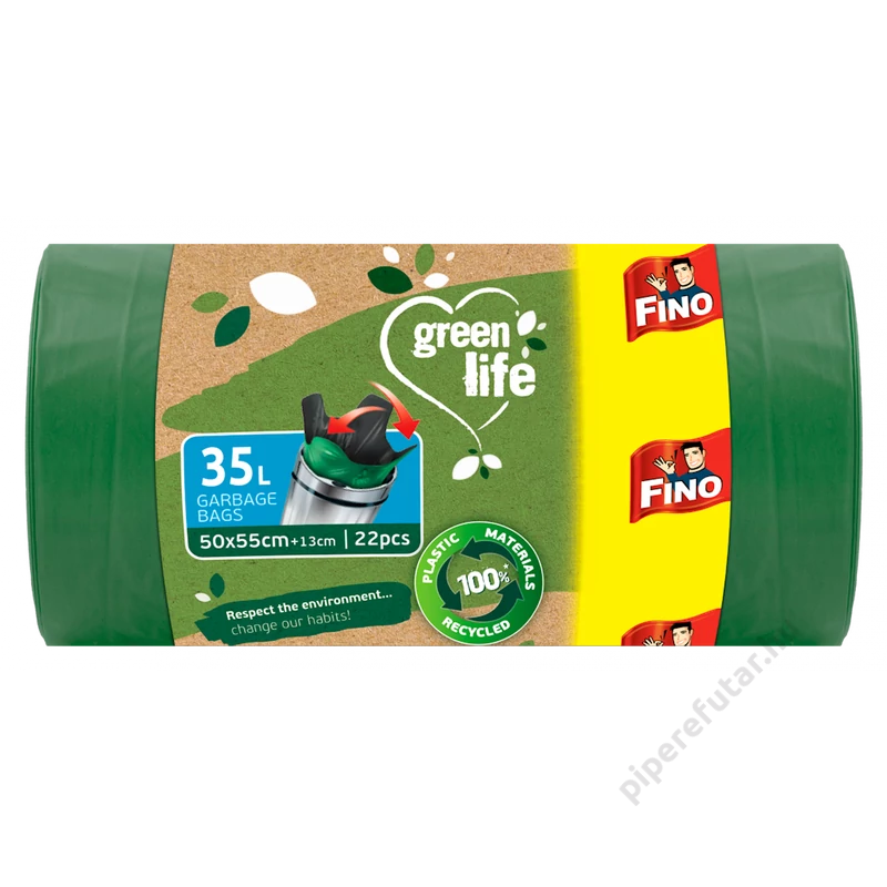 Fino green life köthető füles szemeteszsák 35 liter