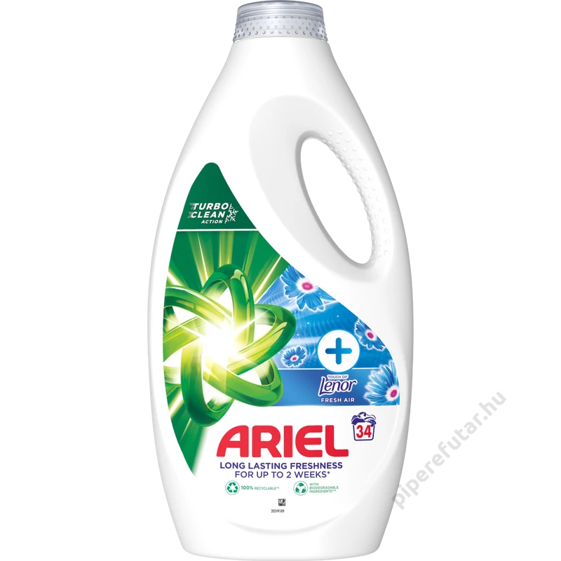 Ariel Touch of Lenor Fresh Air folyékony mosószer 34 mosáshoz