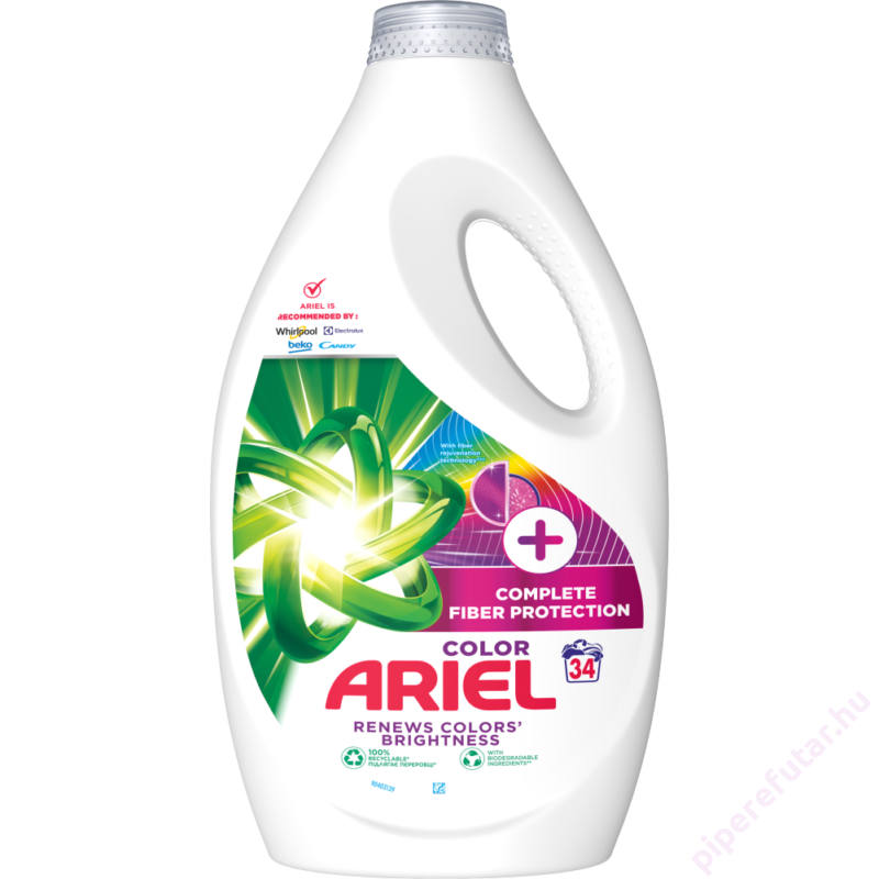 Ariel Color + Complete Fiber Protection folyékony mosószer 34 mosáshoz