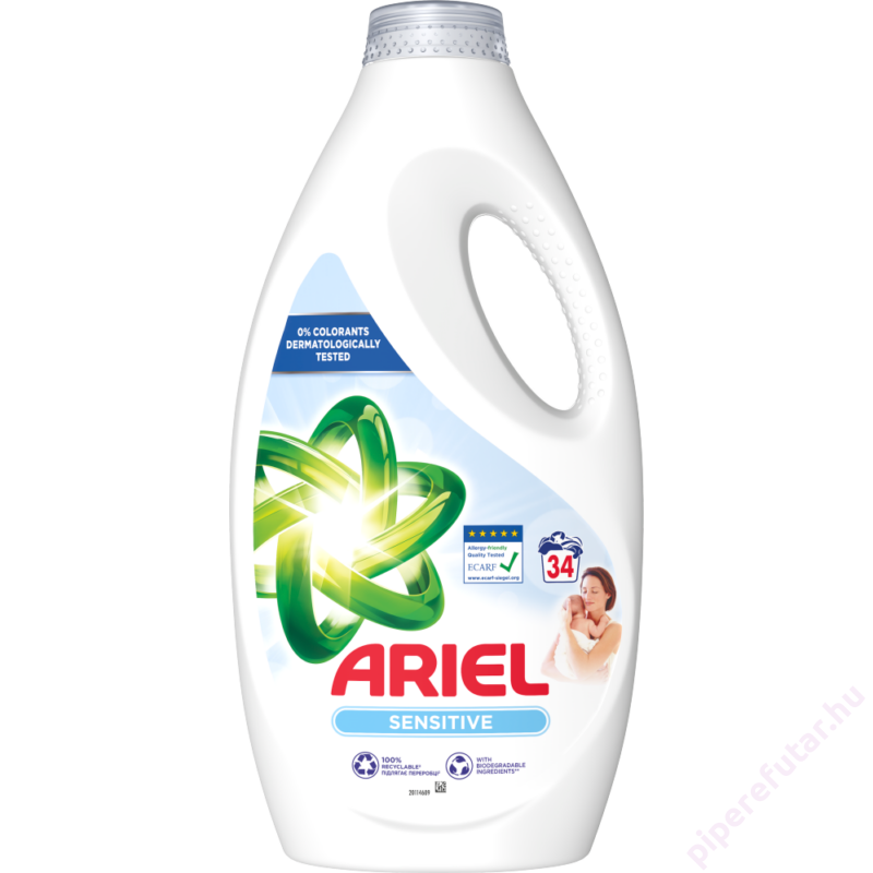 Ariel Sensitive folyékony mosószer 34 mosáshoz (1,7 liter)