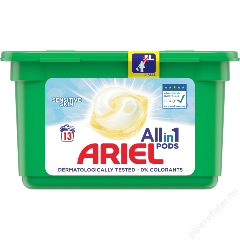 Ariel All in 1 Sensitive Skin mosókapszula 13 mosás