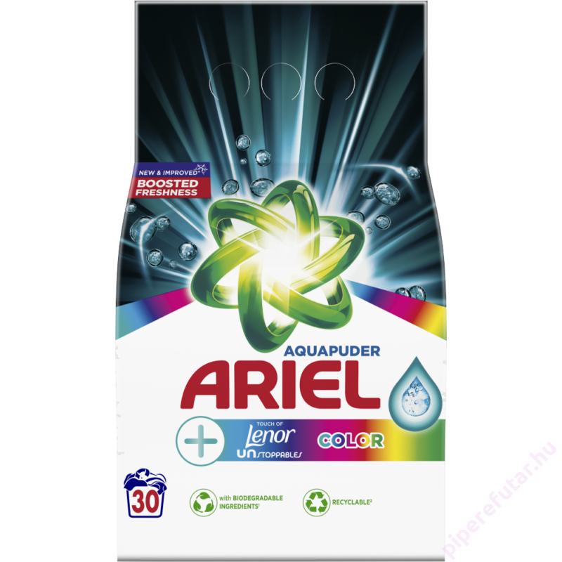 Ariel Aquapuder Lenor Unstoppable Color mosópor 30 mosáshoz