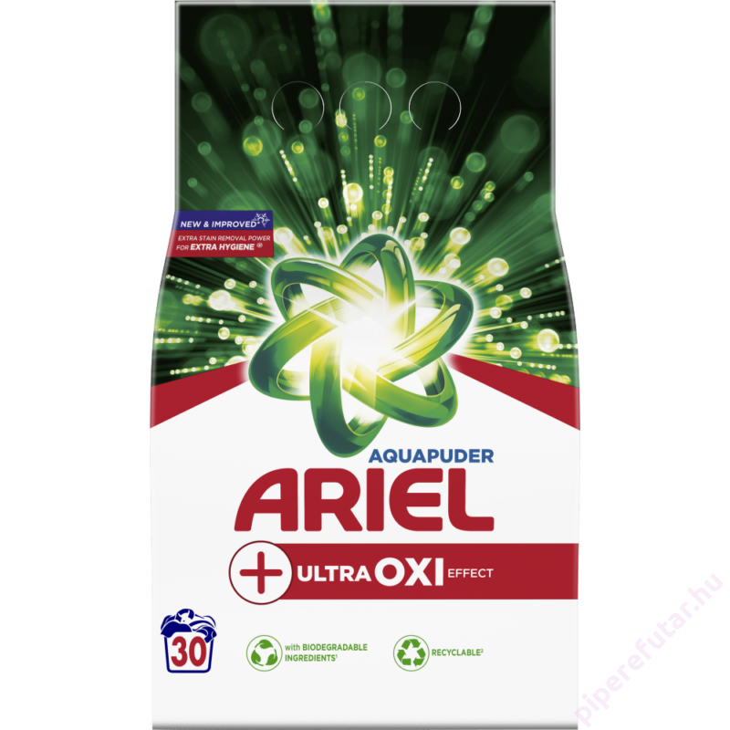 Ariel Aquapuder Ultra Oxi Effect mosópor 30 mosáshoz