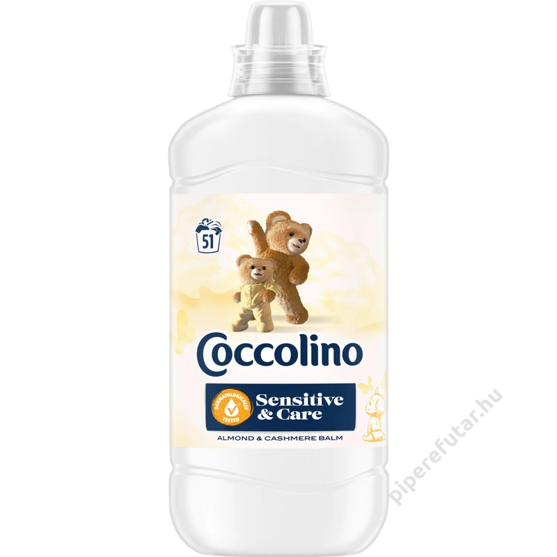 Coccolino sensitive &amp; care Almond &amp; Cashmare Balm öblítő 51 mosáshoz