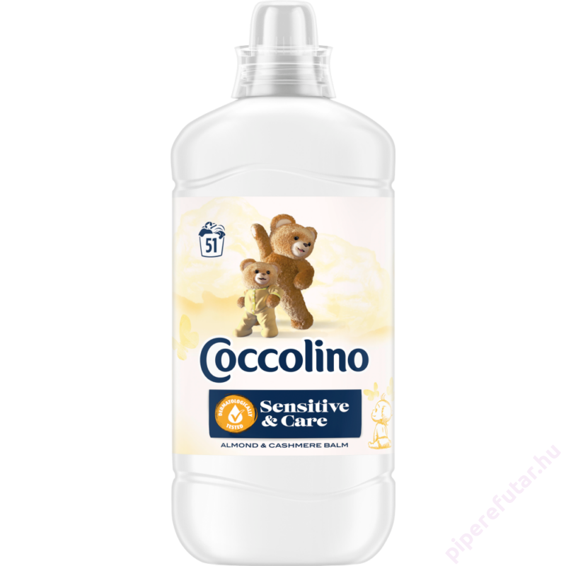 Coccolino sensitive &amp; care Almond &amp; Cashmare Balm öblítő 51 mosáshoz