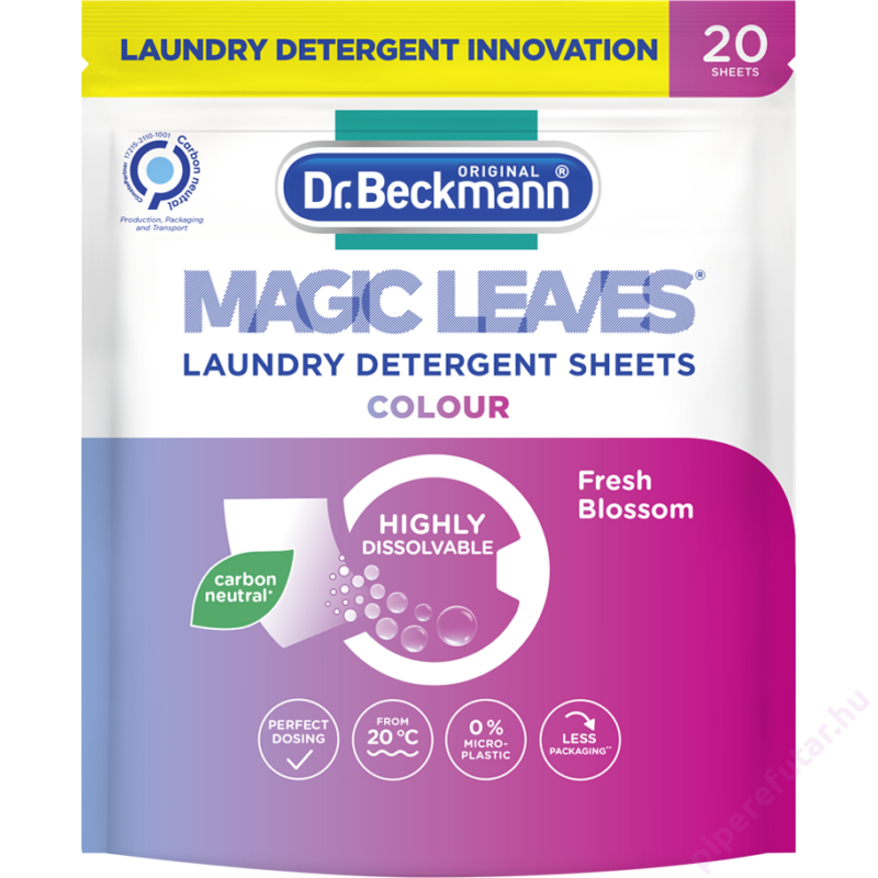 Dr. Beckmann Magic Leaves Colour mosókendő 20 darab