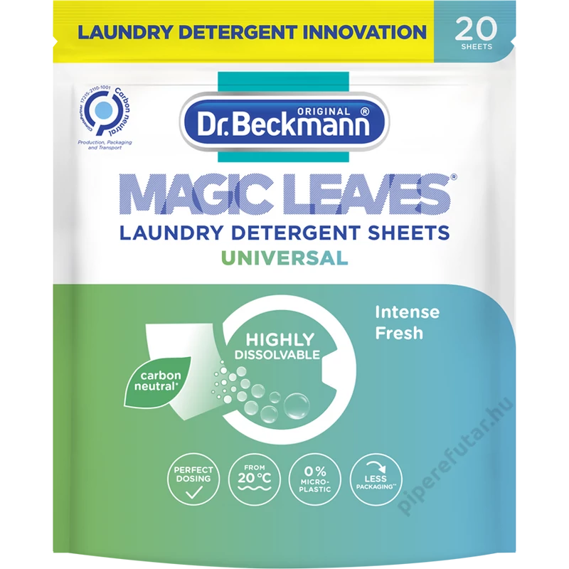 Dr. Beckmann Magic Leaves Universal mosókendő 20 darab