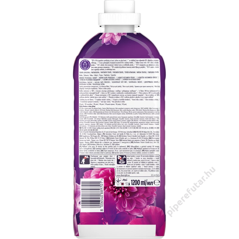 Lenor Perfume Therapy Relax textilöblítő 48 hátoldal
