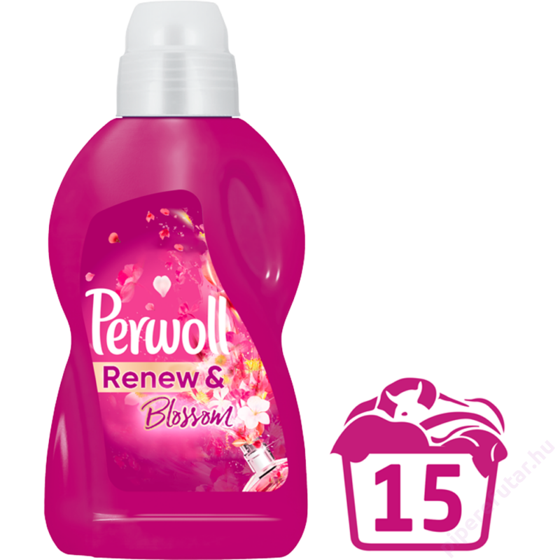Perwoll Renew &amp; Blossom folyékony mosószer 15 mosáshoz