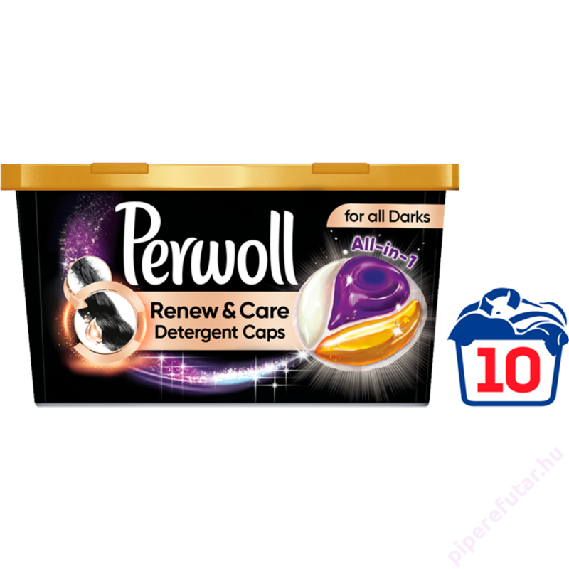 Perwoll Renew &amp; Cair Caps mosókapszula fekete 10