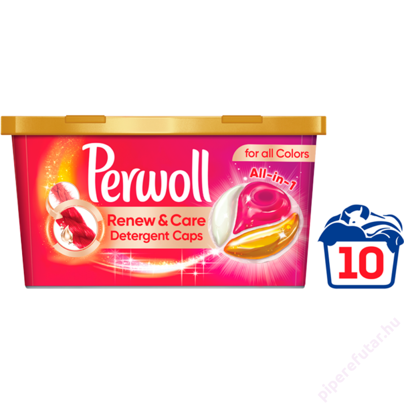 Perwoll Renew &amp; Cair Caps mosókapszula színes 10