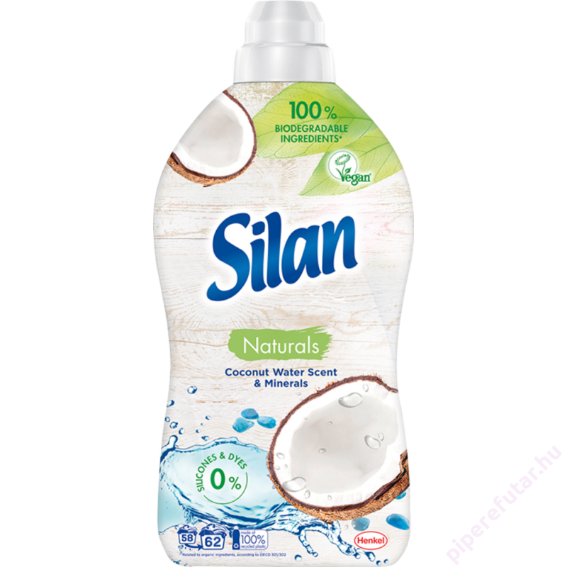 Silan Naturals Coconut Water Scent &amp; Minerals öblítő 62 mosás