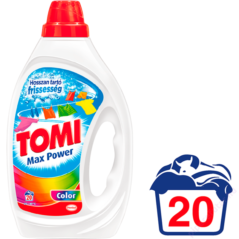 Tomi Max Power Color mosógél 20 mosáshoz