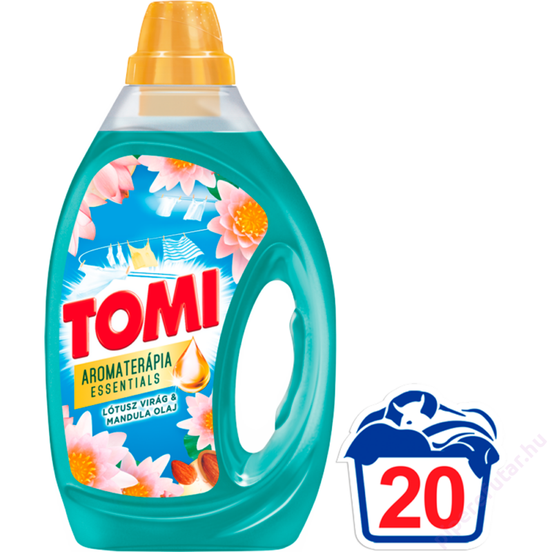 Tomi Aromaterápia Lótusz virág és Mandula olaj mosógél 20 mosáshoz