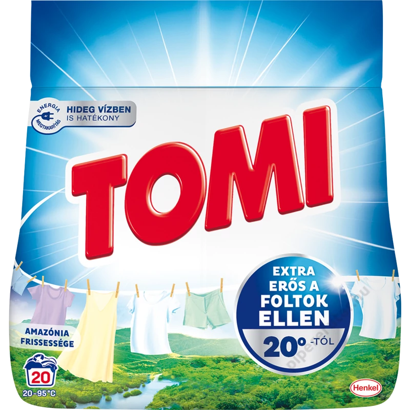 Tomi Amazónia frissessége mosópor 20 mosáshoz