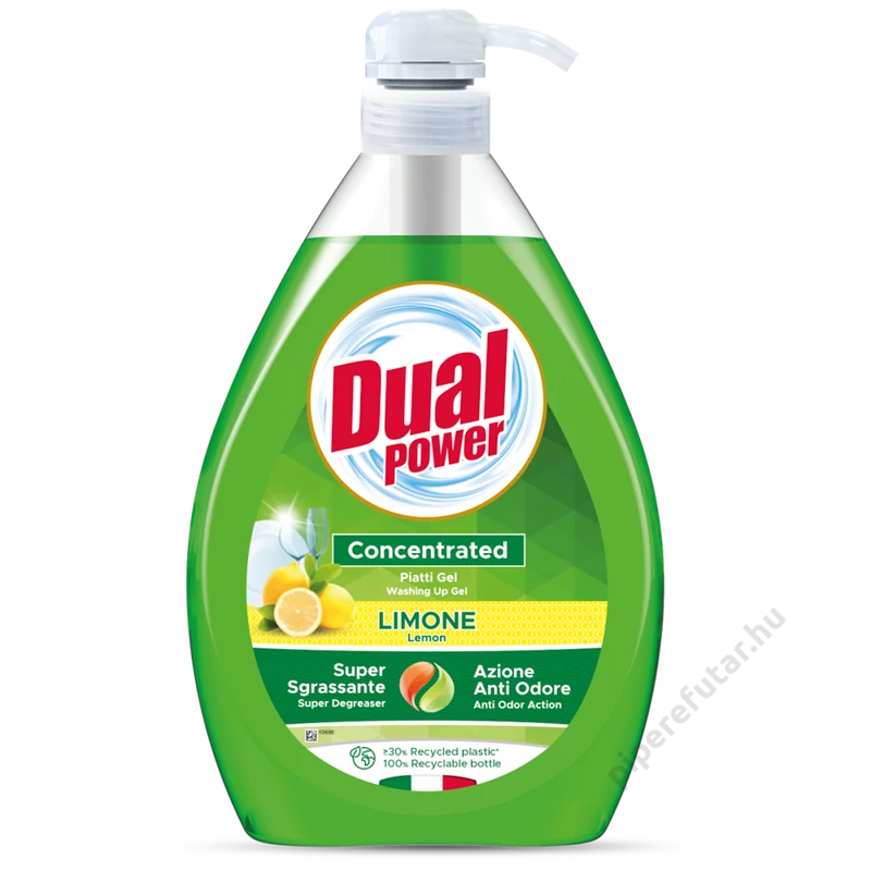 Dual Power Limone citrom illatú koncentrált mosogatószer 1000 ml