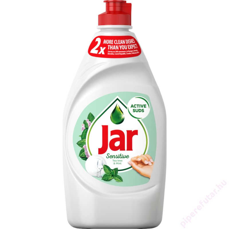 JAR Clean &amp; Fresh Sensitive teafa és mentol illatú mosogatószer 900 ml