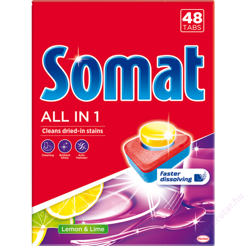 Somat All in 1 mosogatógép tabletta citrom és lime 48 darab