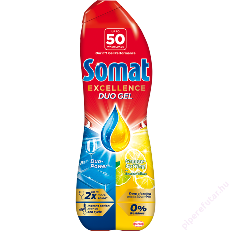 Somat Excellence Duo Gel Lemon &amp; Lime mosogatógél 900 ml
