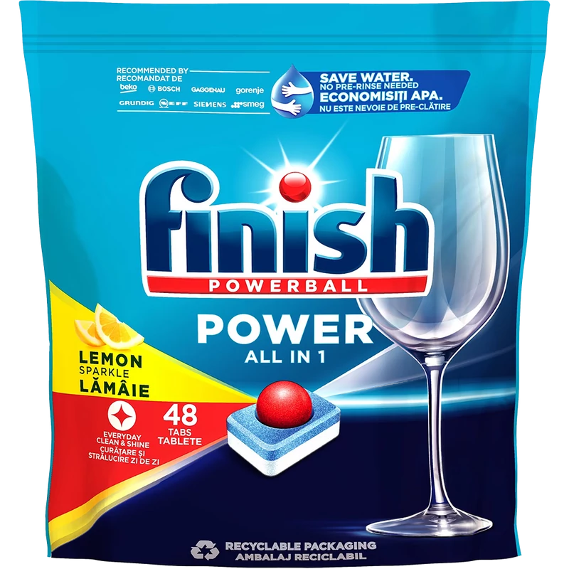 Finish Power All In 1 Lemon mosogatógép tabletta 48 db