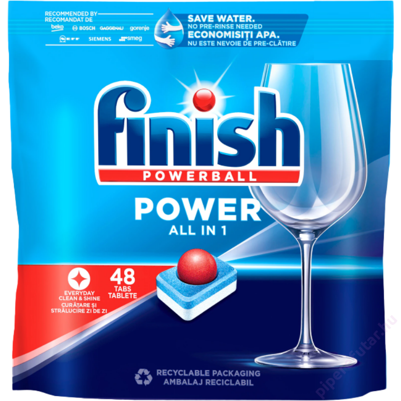 finish Power All in 1 mosogatógép tabletta 48 db