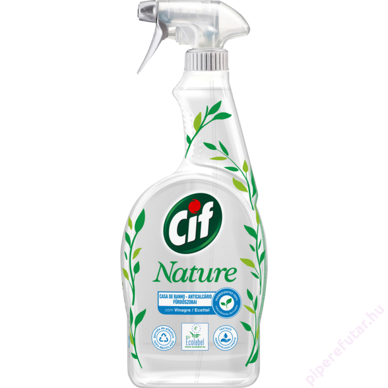 CIF Nature fürdőszobai vízkőoldó spray 750 ml